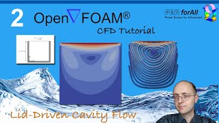 Openfoam Tutorial 2 LidDriven Cavity Flow [upl. by Rafferty]