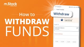 How to Place a Withdrawal Request on mStock  Withdraw Funds on mStock  Zero Brokerage Demat Ac [upl. by Stephen]