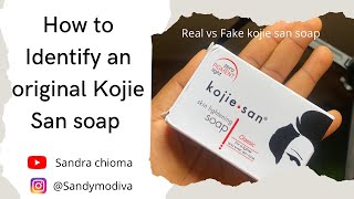 How to identify the original kojie San soap productreview kojiesansoap kojicacidsoap [upl. by Apgar]