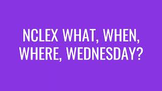 NCLEX WHAT WHEN WHERE WEDNESDAY PSYCHOSOCIAL INTEGRITY  DEPRESSION [upl. by Monaco]