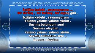 YALANCI YARİM ♫ KARAOKE with buzuki [upl. by Newcomb]