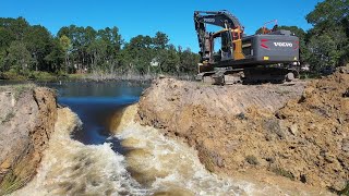 Epic Dam Busting To Flood The 9 Acre Pond [upl. by Merp]