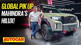 Mahindra Global Pik Up concept  Load lugger  First Look  Autocar India [upl. by Kcirddehs589]