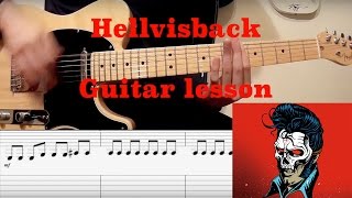 Salmo Hellvisback Guitar Lesson with TAB HD [upl. by Frodeen]