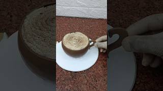 coffee cup cake decorating ideas youtubeshorts shorts coffeechocolate viral [upl. by Valina]