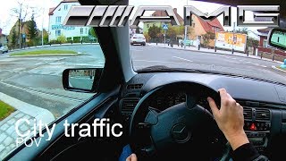 Mercedes E55 AMG w210  POV City traffic Szczecin 60fps [upl. by Shawn]