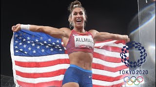 Tokyo Summer OlympicsValarie Allman wins Gold in Womens Discus [upl. by Ilak712]