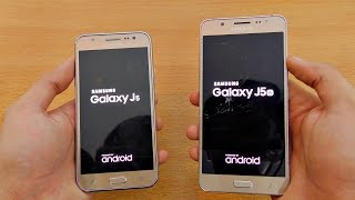 Samsung Galaxy J5 2015 vs J5 2016  Speed Test 4K [upl. by Ahseiyn462]