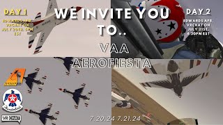 AeroFiesta July Ft Vrcba Reapers Demo And Vrchat Thunderbirds [upl. by Drahser815]