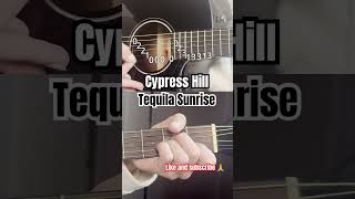 Cypress Hill  Tequila Sunrise guitar riff tabs [upl. by Ynatirb886]