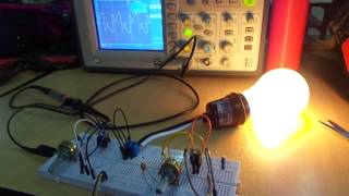 Control de potencia con TRIAC Monitoreo de onda en Osciloscopio [upl. by Verge]