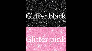 Aapko glitter black pasand hai ya glitter pink comment mein batao aur channel ko subscribe bhi karo [upl. by Hgielac917]