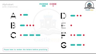 3 Practice Morse Code Letters with Sound  A to G Increasing speed [upl. by Aldous]