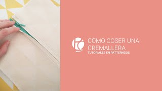 Cómo coser una cremallera  Costura creativa [upl. by Limhaj]