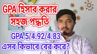 How to calculate GPA in bangladesh hscsscjsc  GPA system in bangladesh  Nahid24 [upl. by Ajam]