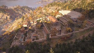 Visite virtuelle du sanctuaire panhellénique de Delphes Assassins creed Odyssey [upl. by Dougie]