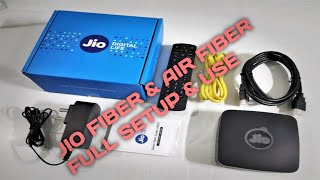 How to setup amp use Jio Fiber amp Jio Air Fiber set top box Fast Time techniciandost21 [upl. by Ahtimat]