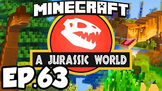 Jurassic World Minecraft Modded Survival Ep63  COELACANTH DINOSAURS EXPANSION Rexxit Modpack [upl. by Norward]