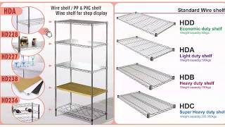 13HD Metal wire shelf rack for retail product display [upl. by Eima390]