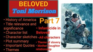 Detailed summary of Beloved with charactersThemes Explained in UrduHindiBeloved by Toni Morrison [upl. by Osbert769]