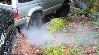 new years day 2024 pnw off road hangover run Mahindra roxor and toyotas [upl. by Leelahk742]