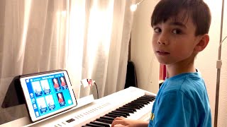 Turkish March with Simply Piano played by 8yearold Paz Louis [upl. by Boorman601]