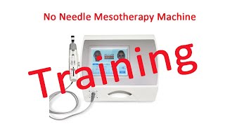 Mesoterapia Mesotherapy Gun mesogun skin rejuvenation Machine for product penetration instruction [upl. by Halyhs]