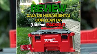 Caja de HERRAMIENTAS con RUEDAS TODO Terreno y sistema PACKOUT Milwaukee Modelo 48228427 tools [upl. by Tunk]