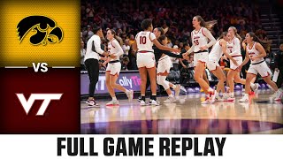 Iowa vs Virginia Tech Full Game Replay  202324 ACC Women’s Basketball [upl. by Ysle657]