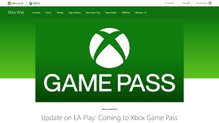 EA Play joins Xbox Game Pass for PC [upl. by Ateuqal]