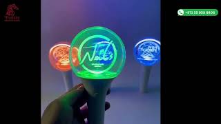 Colorful LED Acrylic Light Sticks with Custom Logo  Perfect for Parties amp Events 🎉 [upl. by Ylahtan495]