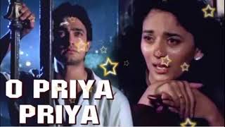 O Priya Priya Full Song  Dil  Aamir Khan  Madhuri Dixit  Lata Mangeshkar  Love Song [upl. by Frasco]