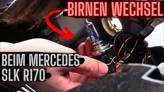 Mercedes SLK R170 Birne wechseln  Abblendlicht Birne wechseln  H7 Lampe beim SLK selber wechseln [upl. by Lamoureux]