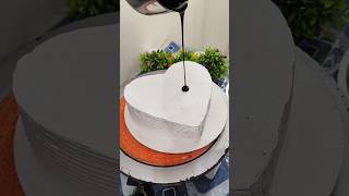 Chocolate heart shaped Cake with 1M nozzle for beginners shorts trending cake chocolate [upl. by Hakceber46]