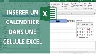 EXCEL  INSÉRER UN CALENDRIER DANS UNE CELLULE 📆 [upl. by Amity]