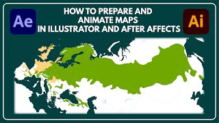 How to prepare and animate maps in Illustrator and After Effects [upl. by Trebo]