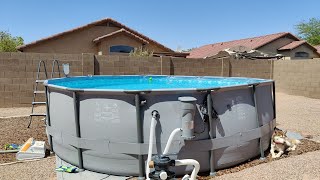 Connecting an External Pool Pump and Filter To Funsicle Oasis Above Ground Pool [upl. by Horvitz]