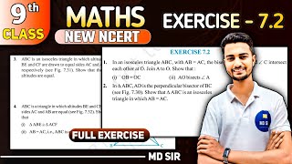 Class 9 Maths Chapter 7  Triangles  Exercise 72 Solutions [upl. by Erej43]