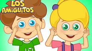 Cabeza Hombros Rodillas y Pies y muchas mas Cancion Infantil  Los Amiguitos [upl. by Mick324]