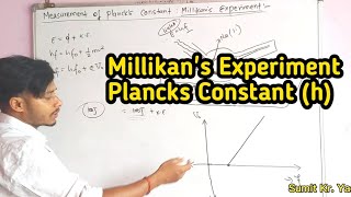 Measurement of Plancks Constant Using Millikans Experiment  Tuition Master  Sumit Yadav [upl. by Ffoeg]