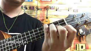 8 Ejercicios basicos de ukulele  digitación para principiantes [upl. by Melar474]