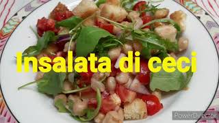 INSALATA DI CECI piatto unico leggero fresco e veloce [upl. by Eeniffar]