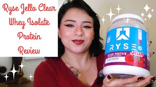 RYSE Clear whey Isolate Protein Review [upl. by Ahsenrat]