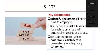 COSHH AssessmentIS103 Construction safety laws and ObligationsIS—108 Cont 04092024 SBTET [upl. by Ellenehs]