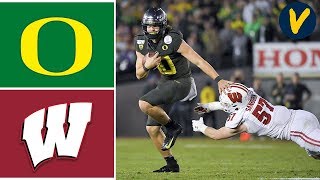 6 Oregon vs 8 Wisconsin Highlights  2020 Rose Bowl Highlights  College Football [upl. by Corel]