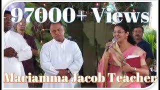 Mariamma Teacher  Mariamma Jacob  Lourdes Forane church  Coimbatore  Guest  Spiritual talk [upl. by Adnerb]