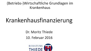 FKT Webinar  Krankenhausfinanzierung 1 100216 [upl. by Nirag758]