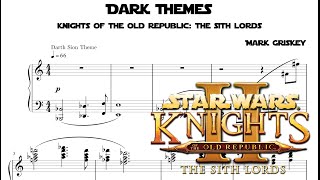 Dark Themes  Knights of the Old Republic The Sith Lords [upl. by Eldnik84]