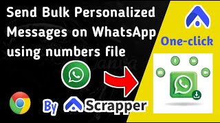 Send Bulk Personalized Messages on WhatsApp using Numbers File with WPMessage Sender Tool [upl. by Katy]