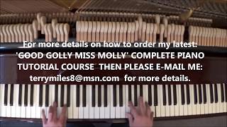 BEST GOOD GOLLY MISS MOLLY PIANO TUTORIAL ON YOUTUBE [upl. by Sualocin]